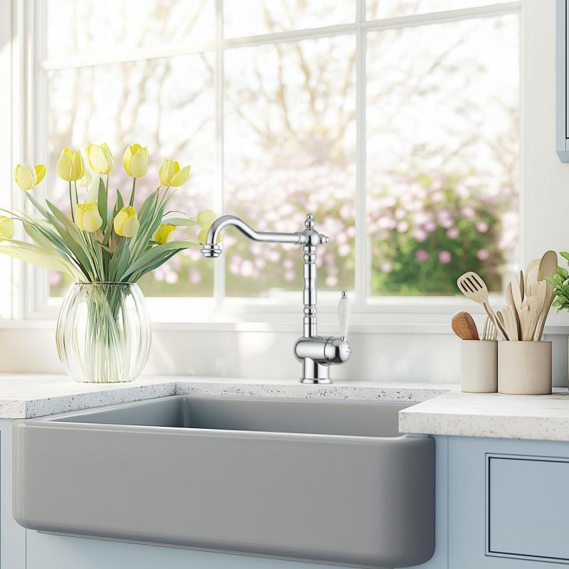 Franke Particolare Old England klassisk køkkenarmatur krom 115.0060.360