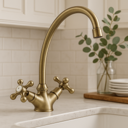 Nostalgisk køkkenarmatur V1900 Bronze