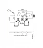 Huber Croisette 4-gats badrandkraan Thermostatisch Brons CST7601027