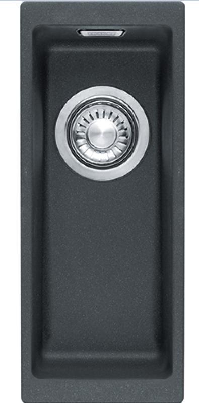 Franke Sirius 2 S2D 110.16 plast sort vask 16x41cm undermontering 125.0252.231