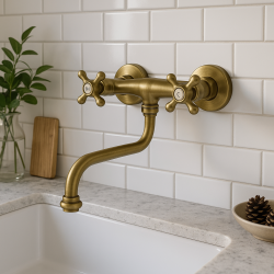 PB Nostalgisk køkkenhane Classic C væghane Bronze 10.2722