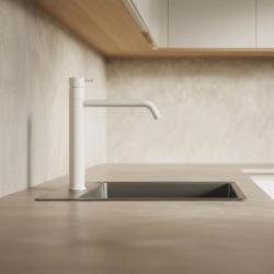 Waterevolution Flow køkkenarmatur mat hvid T150BR