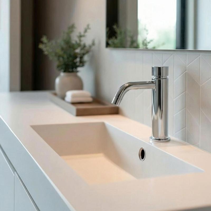 Waterrevolution Flow Selvlukkende Håndvaskarmatur Krom T110TP01