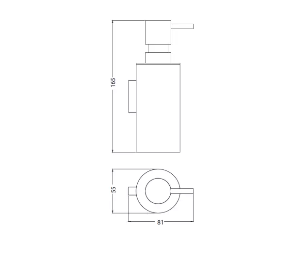 Waterrevolution Deep sæbedispenser krom A22601