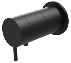 Waterevolution Flow indbygget brusetermostat med rund rozet, mat sort 1208778082 T142TBPR