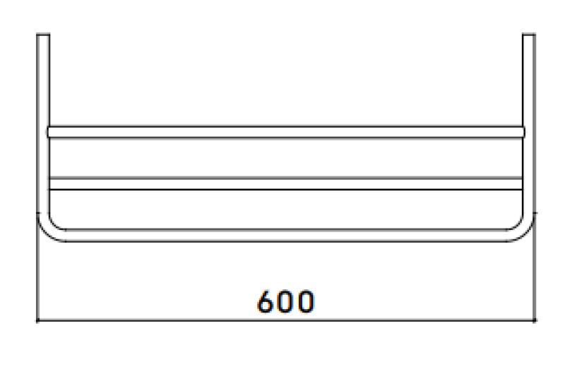 Waterevolution flow håndklædeholder mat sort A118PR