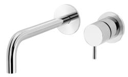 Waterevolution Flow indbygget håndvaskarmatur krom udløb 15 cm T116B01-15