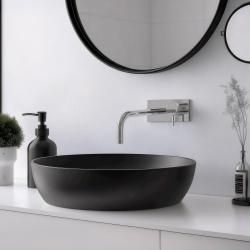 Waterevolution Flow indbygget håndvaskarmatur med afdækplade krom med tud 15 cm T1161B01-15