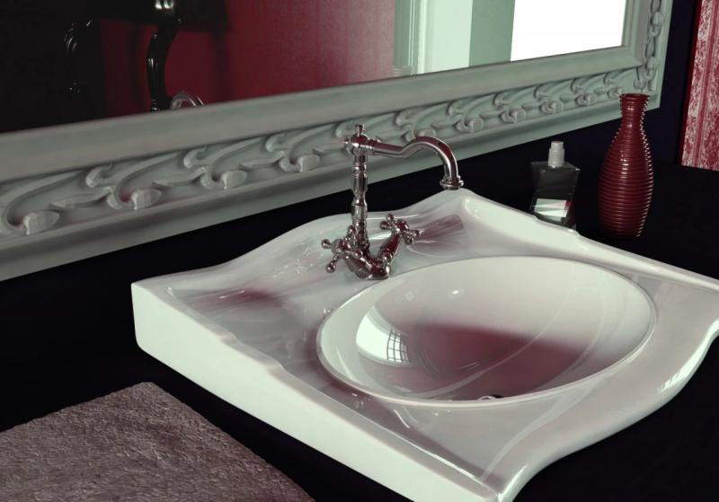 PB klassisk håndvaskarmatur med stjernehåndtag og 18,5 cm tud i rustfrit stål 1208854972