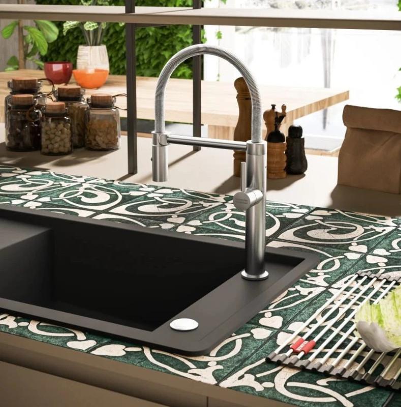 Franke Pescara Semi Pro L Køkkenarmatur med fleksibel tud i rustfrit stål 115.0472.960