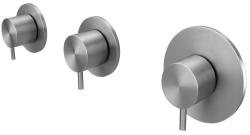 Waterevolution Flow indbygget brusetermostat med 2 stophaner fuldt rustfrit stål 1208916472