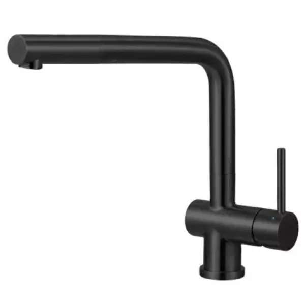 CARESSI Black Line énhånds køkkenarmatur med udtrækkelig tud i sort rustfrit stål CA108BK U ECO 1208920648