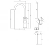 Waterevolution Flow wastafelkraan hoog model chroom T1121F01