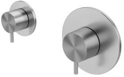 Waterevolution Flow indbygget bruser-termostat med 1 omskifter, helt i rustfrit stål 1208920976