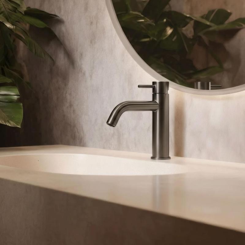 Waterevolution Flow håndvaskarmatur PVD gun metal T1101AGME