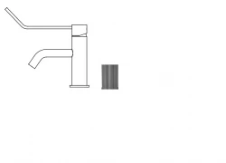 Waterevolution Flow håndvaskarmatur inkl. klikprop PVD gun metal T111GME