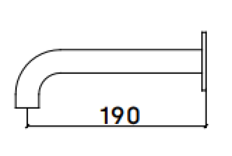 Waterevolution Flow badudløb 19cm fuldt rustfrit stål T167119IE