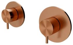 Waterevolution Flow indbygget brusetermostat med 1 omskifterhane i kobber