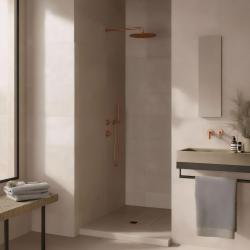 Waterevolution Flow indbygget brusetermostat med 1 omskifterhane i kobber