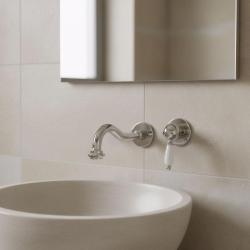 PB nostalgisk indbygningsvaskeblandingsbatteri Vintage tud 21 cm krom