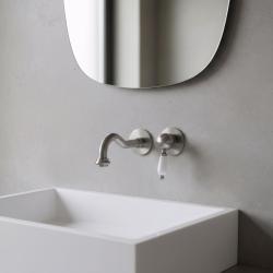 PB nostalgisk indbygningsvaskarmatur Vintage tud 21 cm rustfrit stål