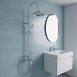 PB Nostalgisk Brusesæt med regnbruser krom