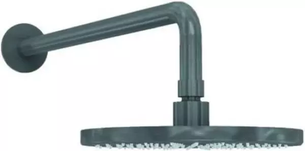 Waterevolution Flow hovedbruser 250mm med vægtilslutning Gun Metal T164125GME