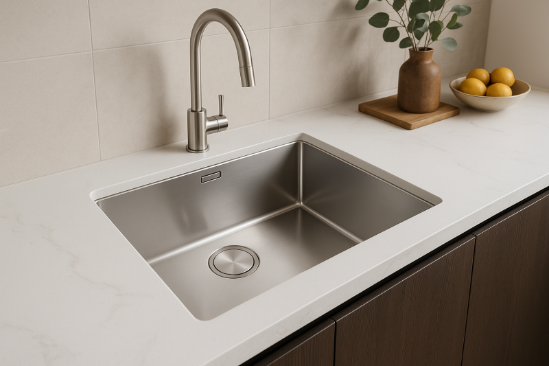 Franke Mythos MYX 110.50 rvs vask 50x40cm underbygning 122.0638.199