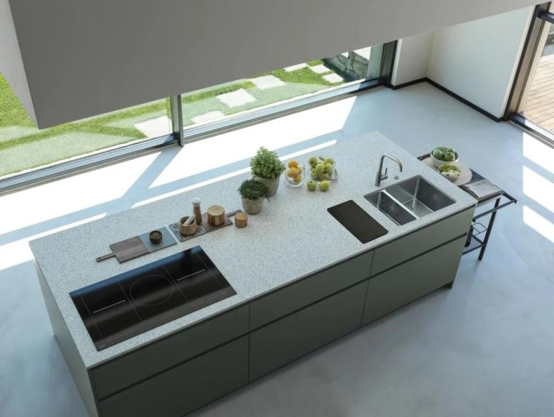 Franke Mythos MYX 160.34.16 BL halvanden rustfrit stål vask undermontering 34+16cm 122.0638.273