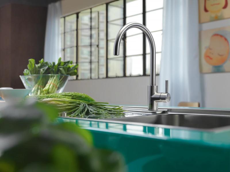 Franke Køkkenarmatur Eos Neo drejelig tud fuldt rustfrit stål 115.0590.044