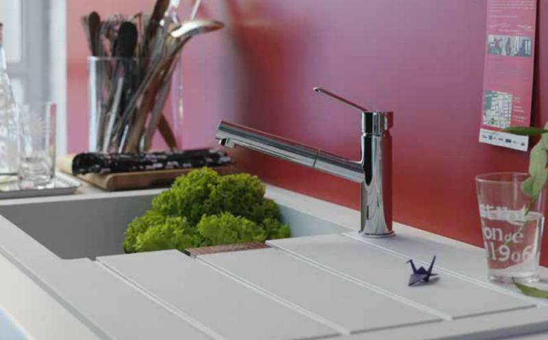 Franke Sirius 2 S2D 651 plast 1,5 halvanden vask med dræningshvid overflade 100x50 143.0634.555