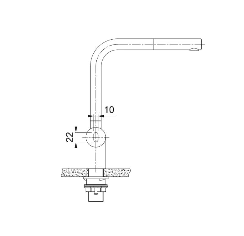 Franke børstet sort sensor køkkenarmatur Atlas Neo med udtrækkelig tud 115.0625.527