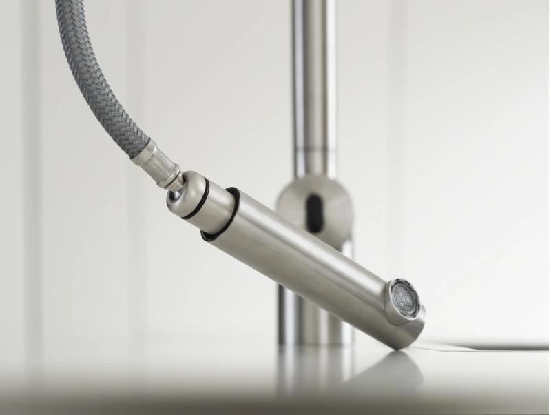 Franke børstet rustfrit stål sensor Køkkenarmatur Atlas Neo med udtrækkelig tud inox 115.0625.523