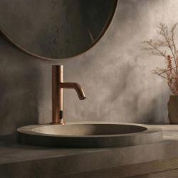 Waterevolution Flow elektronisk håndvaskarmatur infrarød på batterier Kobber T110ECPE