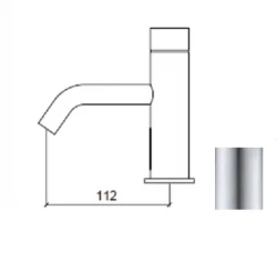 Waterevolution Flow elektronisk håndvaskarmatur infrarød på 230 volt rustfrit stål T110EEIE