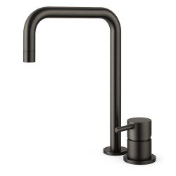 Waterevolution Flow 2-huls håndvaskarmatur høj tud 222 PVD Gun Metal T122HGME