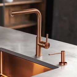 Quadri Swindon Luxe Indbygget Sæbedispenser PVD kobber, påfyldes fra toppen 1208956047