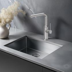 Quadri Stamford køkkenarmatur med udtrækbar tud i rustfrit stål 1208956081