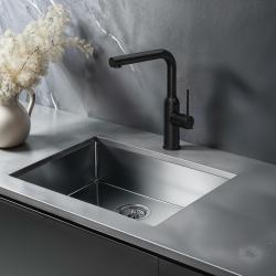 Quadri Stamford køkkenarmatur med udtræk tud mat sort 1208956082