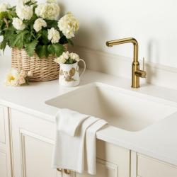 Quadri Stamford køkkenarmatur guld med udtrækkelig tud 1208956084
