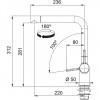 Franke Active L Keukenkraan chroom met draaibare uitloop 1208956362