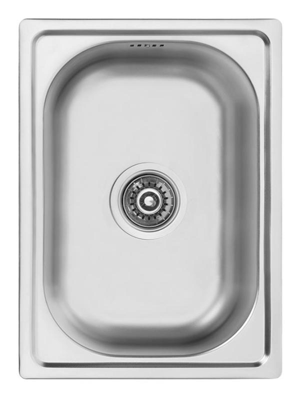 Ausmann Basic lille rustfri stål indbygningsvask 35x48 cm inklusive sifon 1208956971