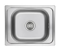 Ausmann Basic rustfrit stålvask 50x40 cm inklusiv sifon 1208956975
