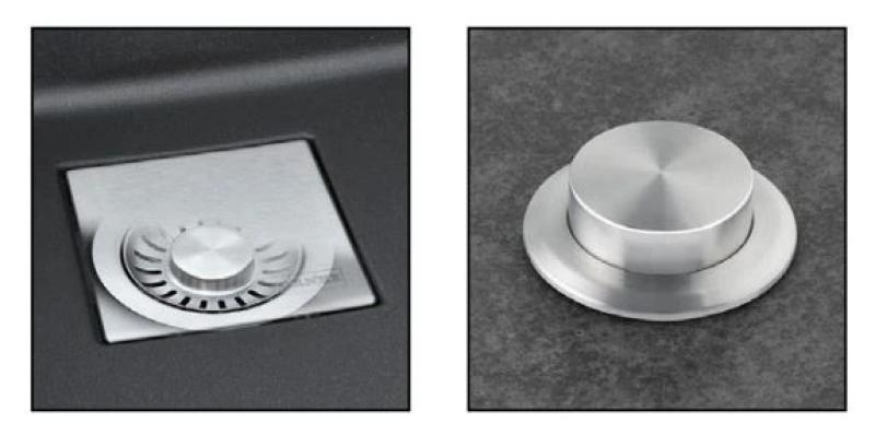 Franke Kubus KNG 110.62 mat sort vask 72x42 granit underbygning med armaturbord 125.0627.321