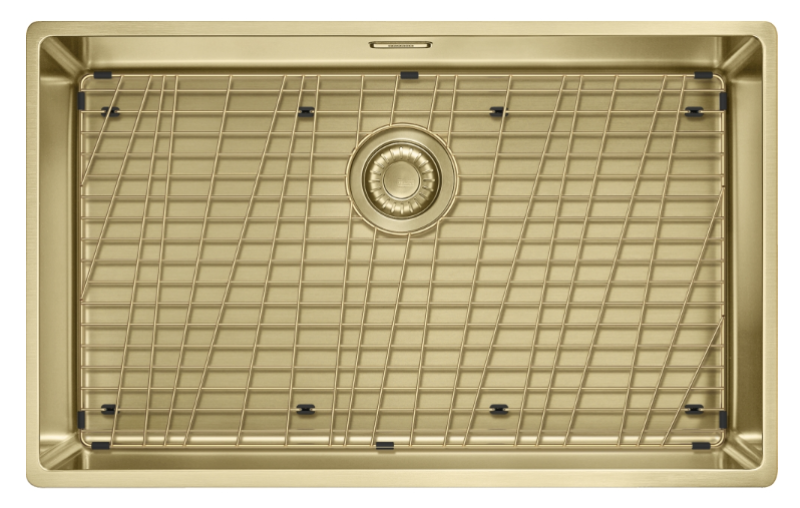 Franke Mythos Masterpiece BXM 210.68 Stor PVD Guld 685x410mm Planlimning og Underlimning Vask 127.0674.533