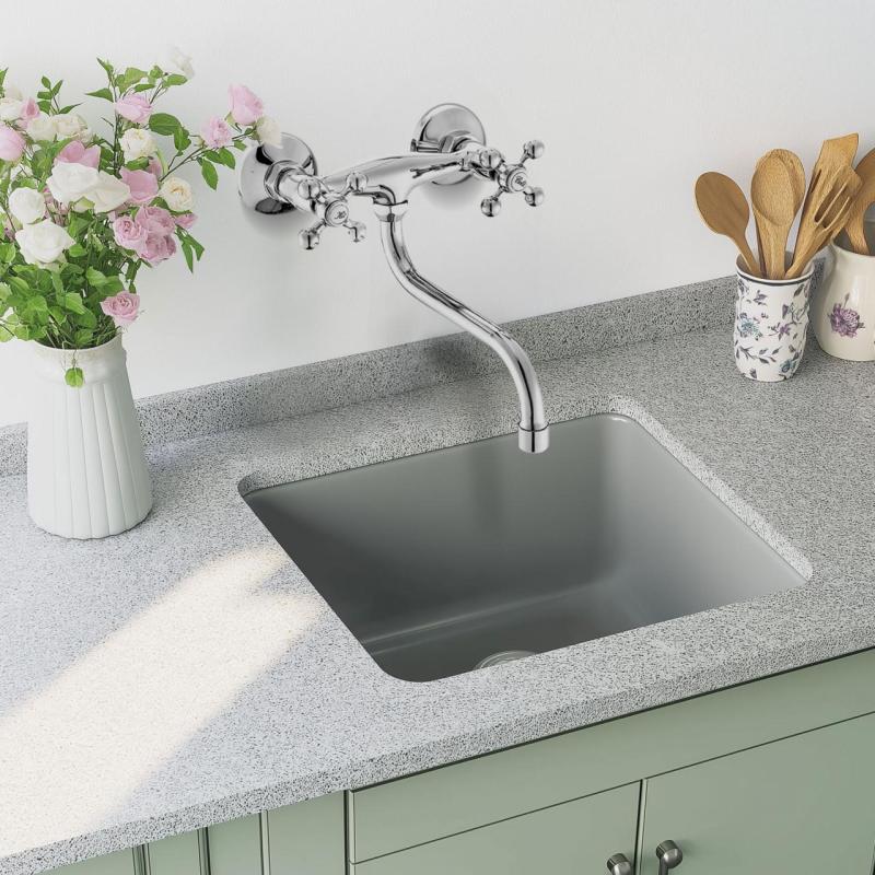 AquaTrimo Vivaldi klassisk køkkenvægarmatur krom 21VV7068CM