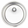 Reginox New York ronde rvs spoelbak 418mm doorsnee Vlakbouw opbouw en onderbouw R36082