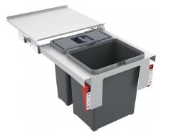 Franke Sorter Garbo 45-2 indbygget affaldssystem 1 x 12 og 1 x 18 liter affaldsbeholder 1210200692