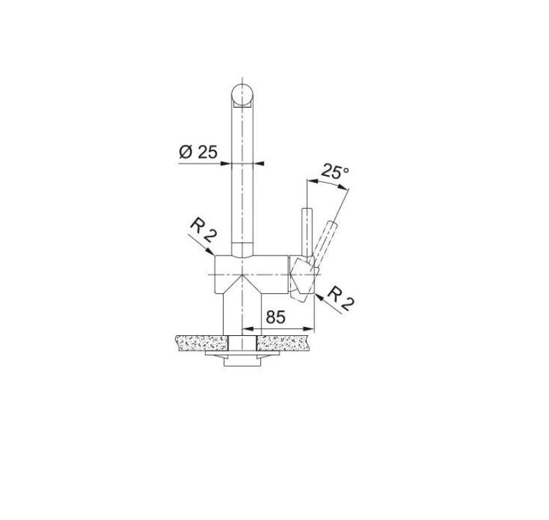 Franke guld Køkkenarmatur Atlas Neo med udtrækkeligt udløb pvd guld 115.0681.242