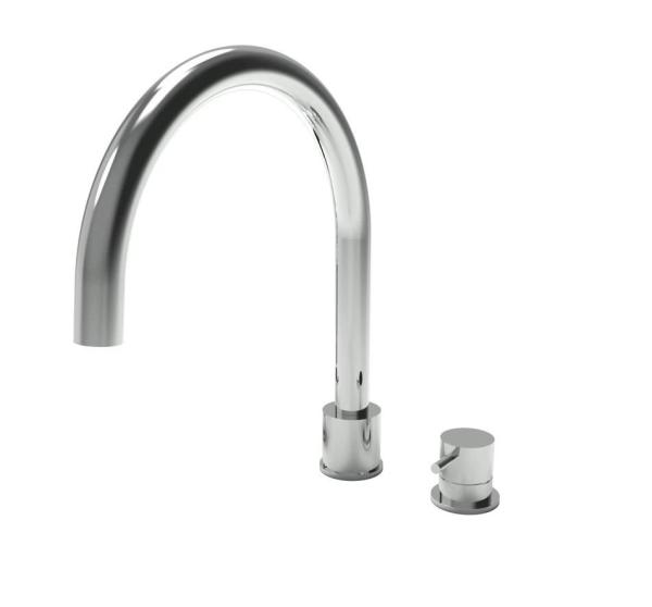 Waterevolution Flow 2-huls køkkenarmatur krom T151U